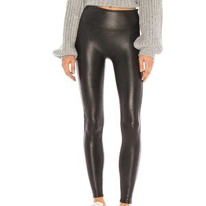 EUC SPANX Faux leather leggings Black Extra Small XS Petite